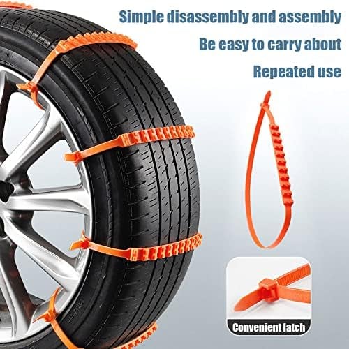 Universal Tire Chains Snow Chain Anti-Skid Wheel Belts