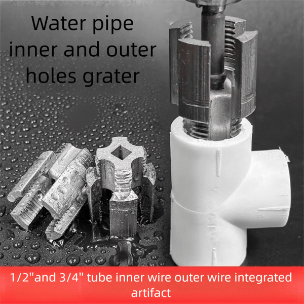 1/2'' and 3/4'' Water pipe internal and external integrated threader