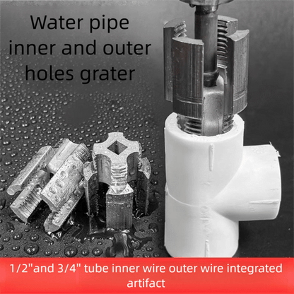 1/2'' and 3/4'' Water pipe internal and external integrated threader