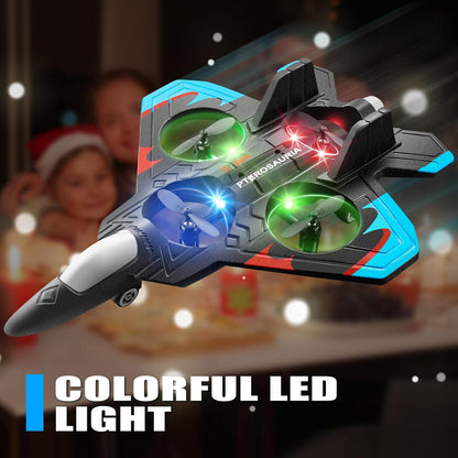 4DRC 2.4Ghz Jet Fighter Stunt RC Airplane with LED Lights✈