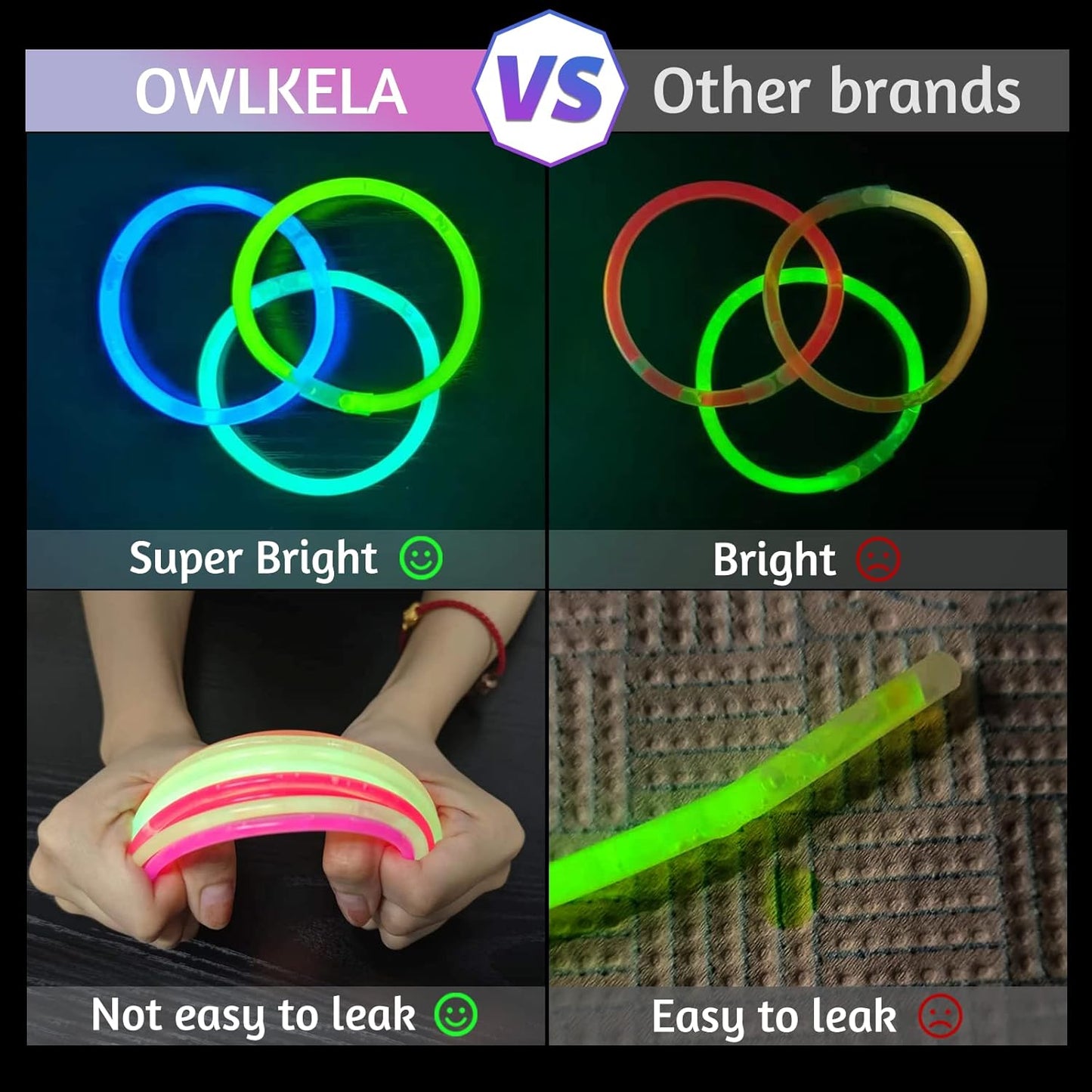 🎃✨ Halloween Glow Sticks — Stick On & Shine All Night! ✨🎃