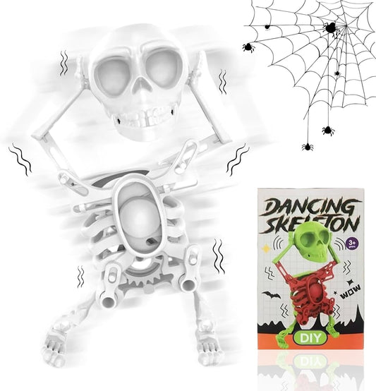 🎃 Halloween Toy – 💀3D Printed Wind-up Dancing Skeleton Toy ✨