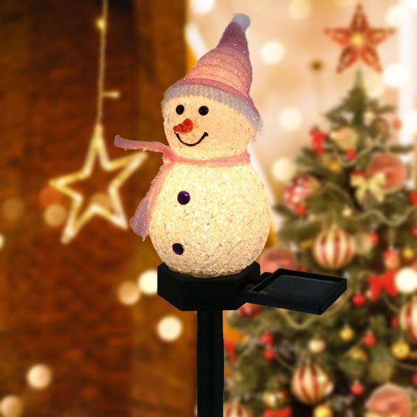 ⛄Outdoor Solar Snowman Garden Lights