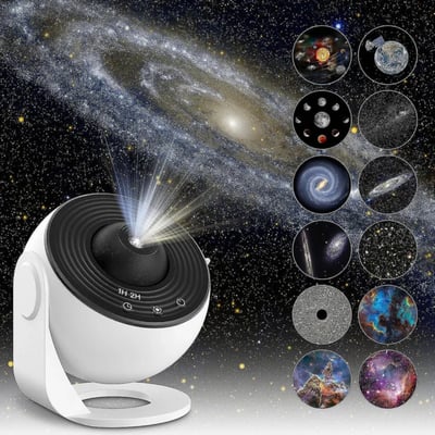 Lunara Starry Sky Projector LED Night Lamp For Bedroom