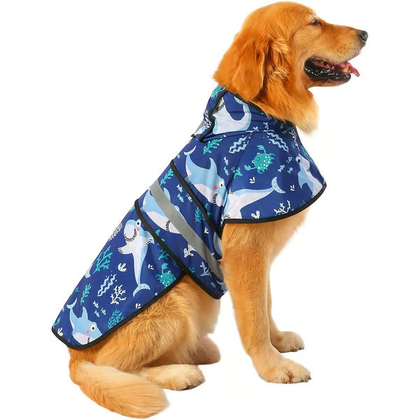 Dog Rainwear Jacket with Hat Keep Your Dog Dry & Stylish with Our Dog Rainwear Jacket with Hat!