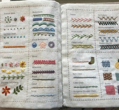 🔥Last Day 50% OFF - 🪡📖Stitch Book with 106 different stitches
