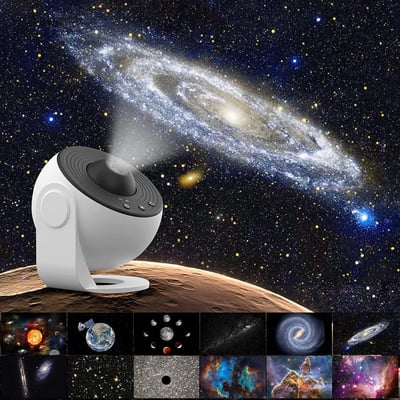 Lunara Starry Sky Projector LED Night Lamp For Bedroom
