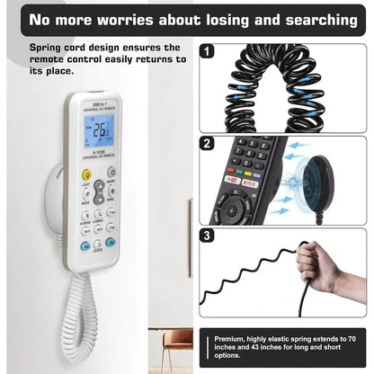 🎮📺 Remote Control Holders with Spring Ropes