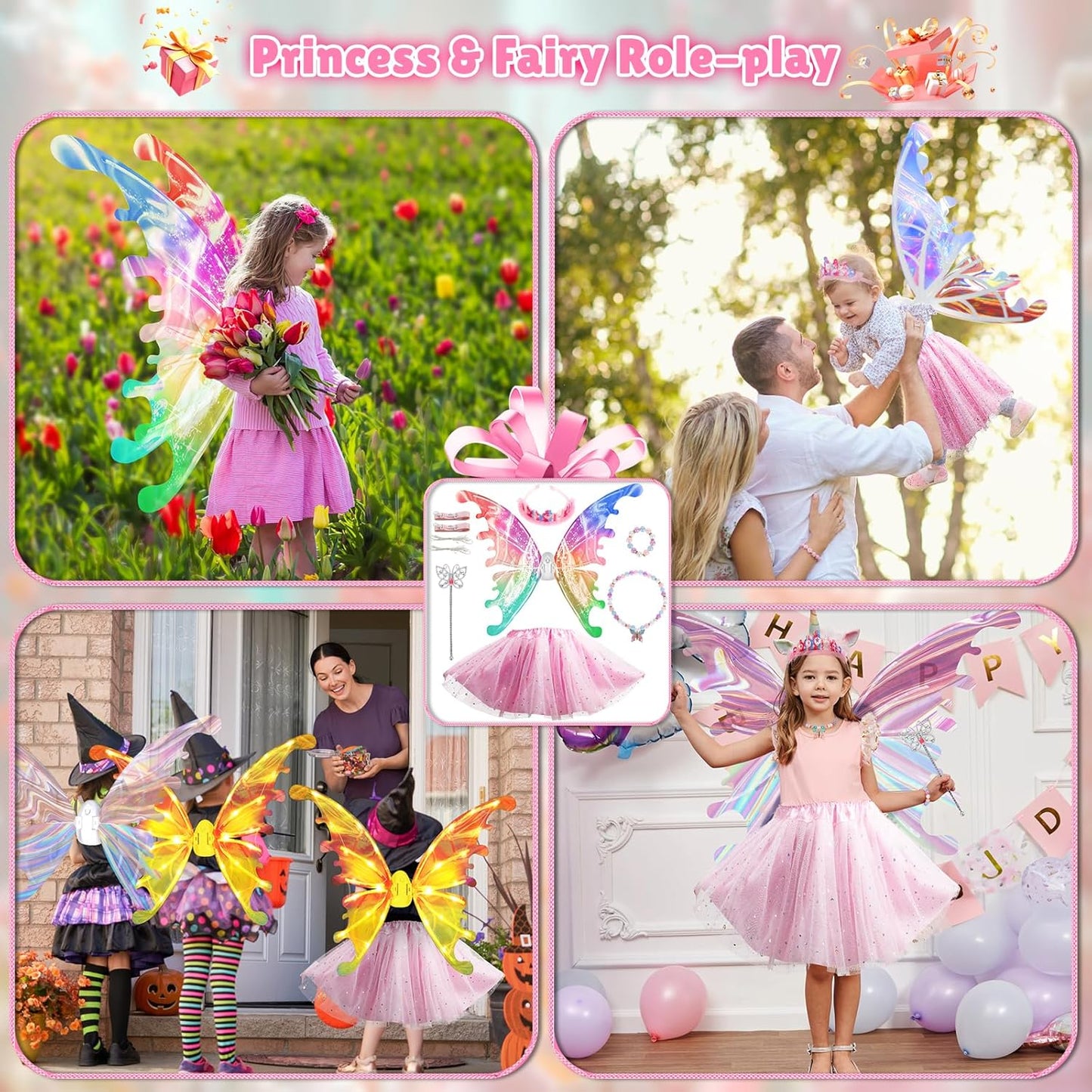 Light Up Fairy Wings for Girls