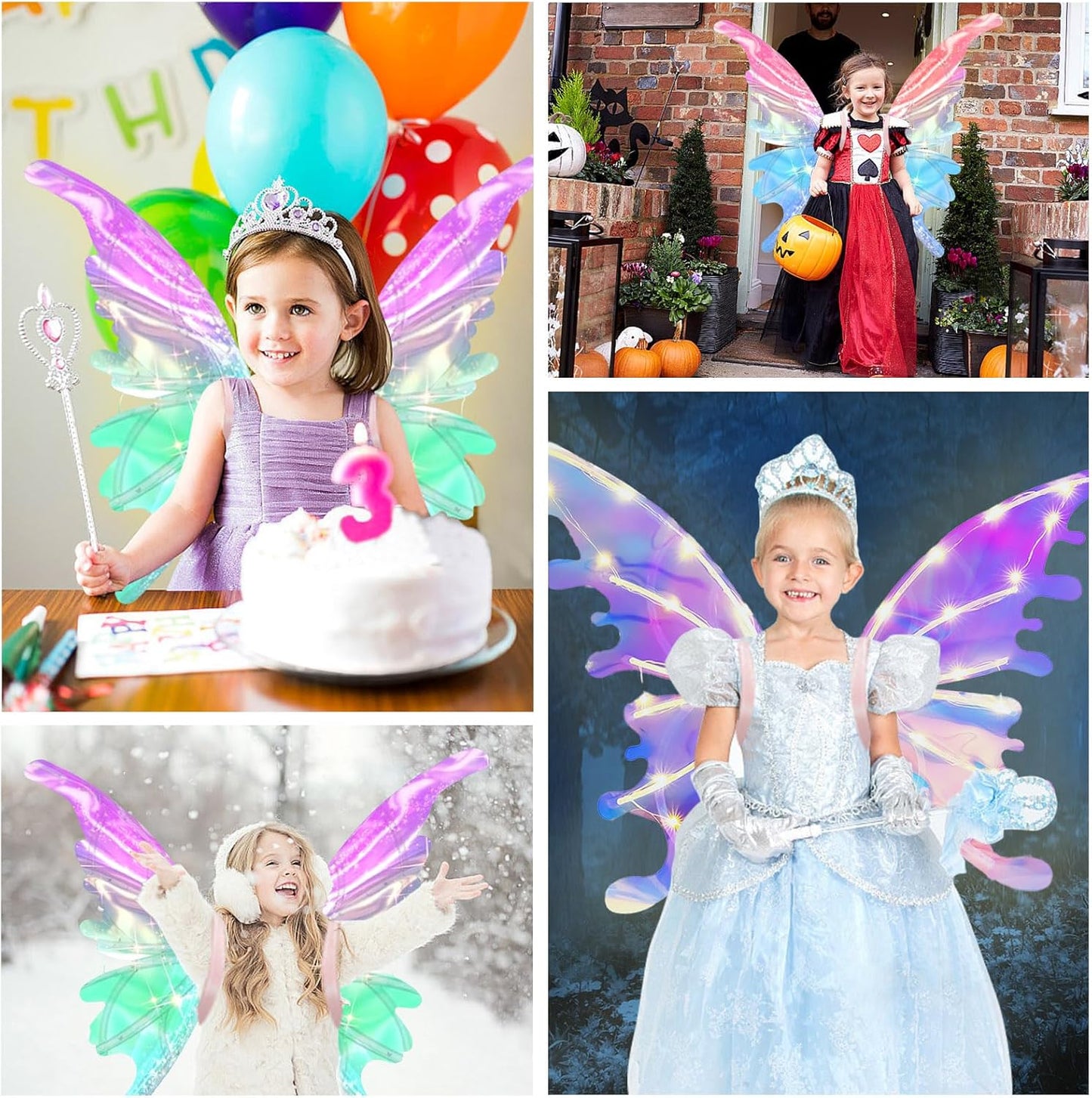 Light Up Fairy Wings for Girls
