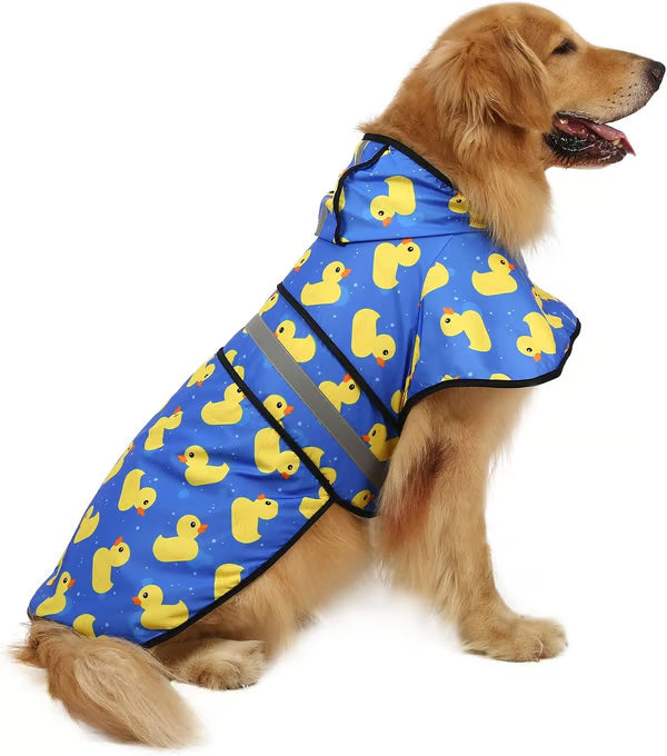 Dog Rainwear Jacket with Hat Keep Your Dog Dry & Stylish with Our Dog Rainwear Jacket with Hat!