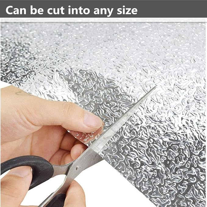 Silver Kitchen Backsplash Wallpaper Stickers