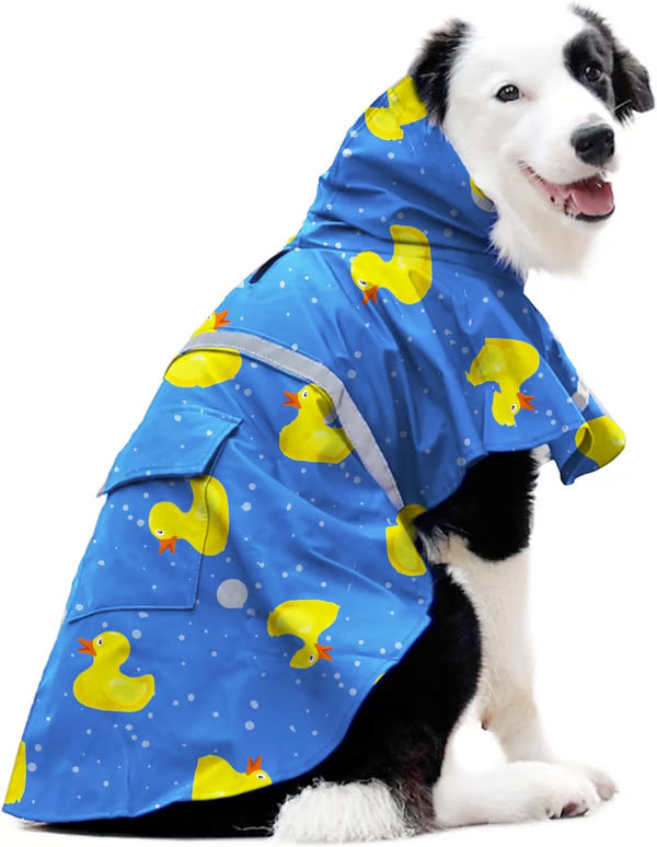 Dog Rainwear Jacket with Hat Keep Your Dog Dry & Stylish with Our Dog Rainwear Jacket with Hat!
