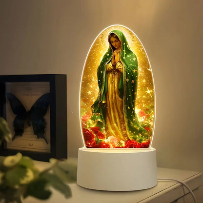 🕊️Divine Radiance: Guadalupe Virgin Prayer Lamp✨