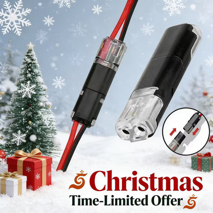 🔥🎄 Christmas Time Limited Offer -🔌2-Pin Solderless Wire Connector – Compact Plug for LED Strips & 18–22 AWG Cables