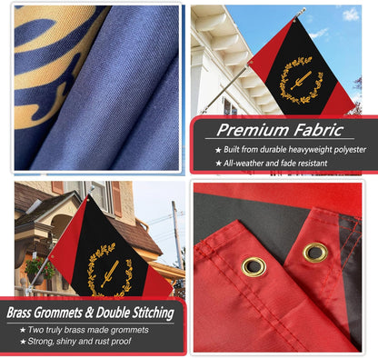 🏴 G128 Black American Heritage Flag – 3x5 Ft | LiteWeave Pro Series 🇺🇸