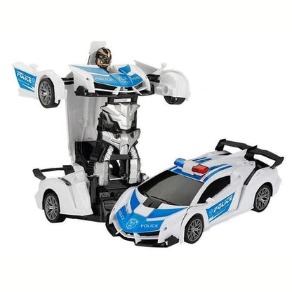 Transform Easter RC Cars for Boys 3-15,2.4Ghz Remote Control 1:18 Scale Robot Deformation 360° Rotation
