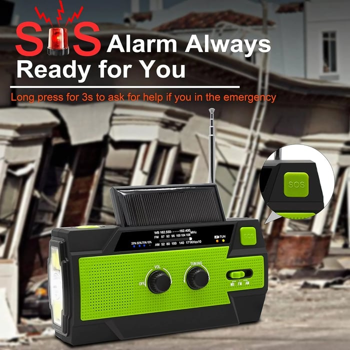Solar-Powered Emergency Survival Radio