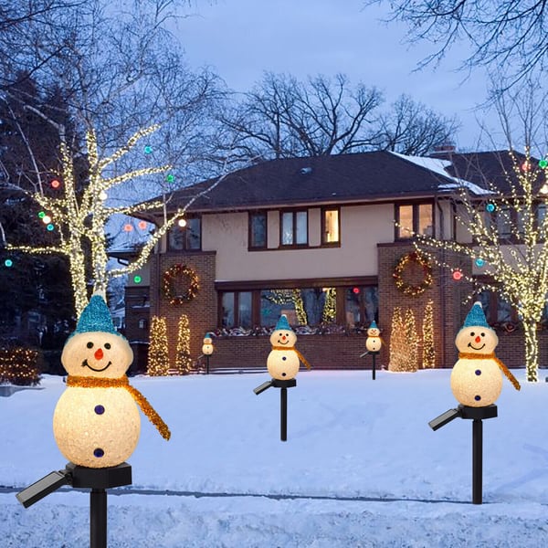 ⛄Outdoor Solar Snowman Garden Lights