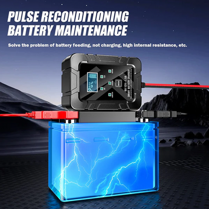 Smart Battery Charger, 6V and 12V, Battery Maintainer, For Lead-Acid & Lithium Batteries