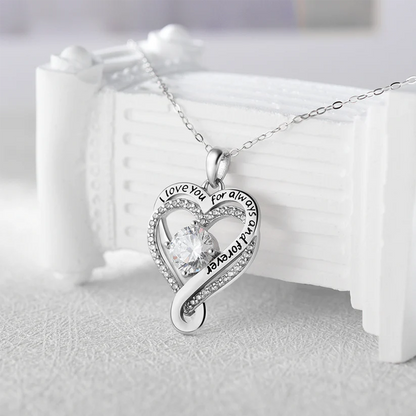 💖 "To My Wife" Forever & Always Heart Necklace