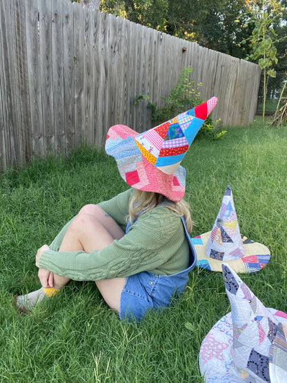 🔥Last Day 49% OFF - The Quilted Witch Hat | Handcrafted Folk Art Hat