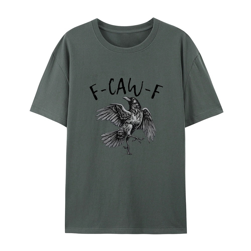🖤 Comfort Colors F-Caw-F T-Shirt 🖤 - 🎃 Halloween Tee | 🍂 Fall Shirt | 🐦 Raven Crow Funny Graphic Tee