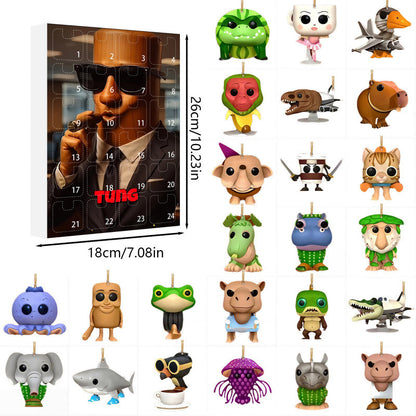 🔥Last Day 49% OFF - 🎁Tung Tung Tung Sahur Italian Brainrot Countdown 24Days Advent Calendar