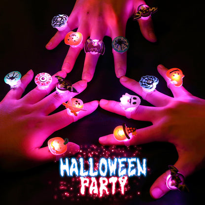 🔥Last Day 50% OFF🔥Halloween LED Glow Rings (50pcs set)
