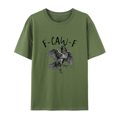 🖤 Comfort Colors F-Caw-F T-Shirt 🖤 - 🎃 Halloween Tee | 🍂 Fall Shirt | 🐦 Raven Crow Funny Graphic Tee