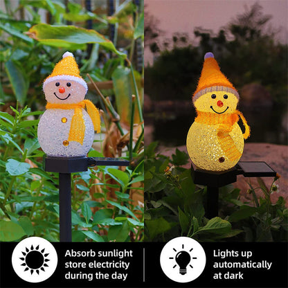 ⛄Outdoor Solar Snowman Garden Lights