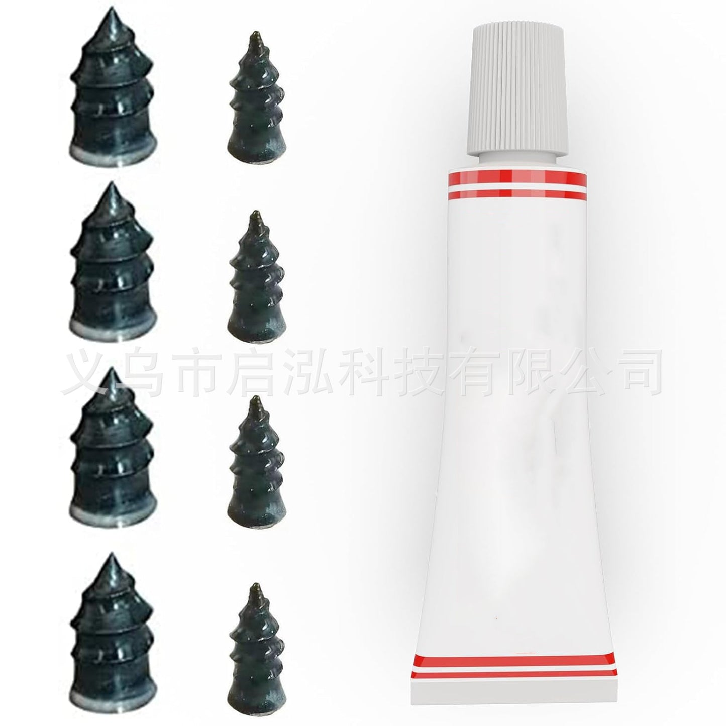 Tire Repair Rubber Nails Kit with 2 Sizes for Car/Motorcycle/Truck/Tractor