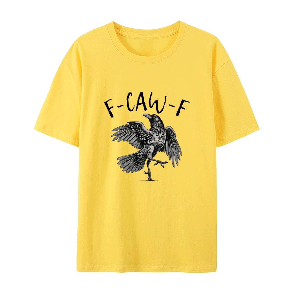 🖤 Comfort Colors F-Caw-F T-Shirt 🖤 - 🎃 Halloween Tee | 🍂 Fall Shirt | 🐦 Raven Crow Funny Graphic Tee