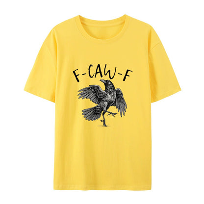 🖤 Comfort Colors F-Caw-F T-Shirt 🖤 - 🎃 Halloween Tee | 🍂 Fall Shirt | 🐦 Raven Crow Funny Graphic Tee