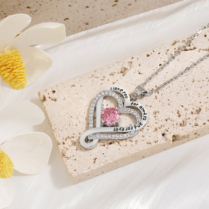 💖 "To My Wife" Forever & Always Heart Necklace