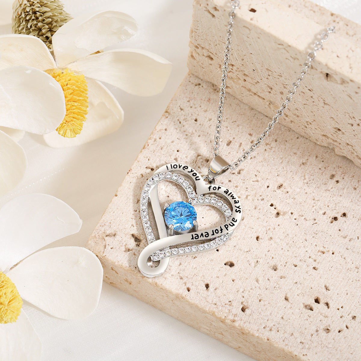 💖 "To My Wife" Forever & Always Heart Necklace