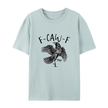🖤 Comfort Colors F-Caw-F T-Shirt 🖤 - 🎃 Halloween Tee | 🍂 Fall Shirt | 🐦 Raven Crow Funny Graphic Tee
