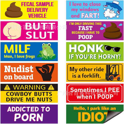 10 Pcs Bumper Decals Funny LGBT Stickers