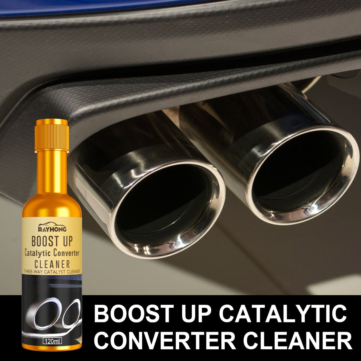 🚗 Automotive Three-Way Catalytic Cleaner – Engine Internal Carbon Remover & Octane Booster 🔥