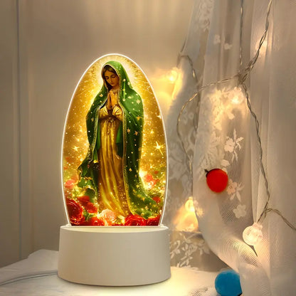 🕊️Divine Radiance: Guadalupe Virgin Prayer Lamp✨