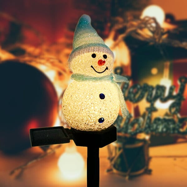 ⛄Outdoor Solar Snowman Garden Lights