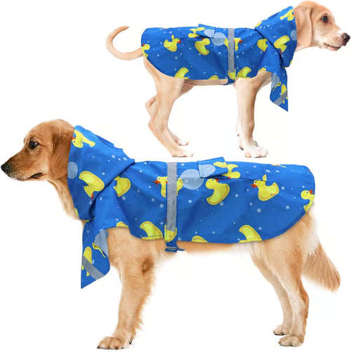 Dog Rainwear Jacket with Hat Keep Your Dog Dry & Stylish with Our Dog Rainwear Jacket with Hat!
