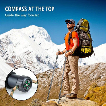 ⚡7-in-1 Tactical Hiking Stick