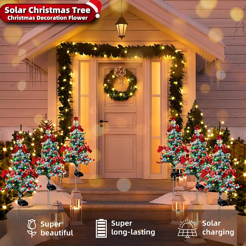 🌲Solar Cedar Tree Lights - Yard Garden Lawn In-Ground Decorative Lights✨