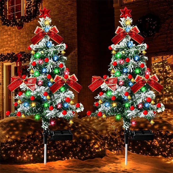 🌲Solar Cedar Tree Lights - Yard Garden Lawn In-Ground Decorative Lights✨