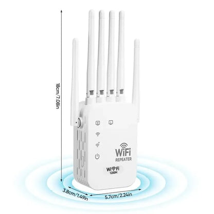 🔥📶WiFi Extender 6-Antenna Strong Signal🚀⚡