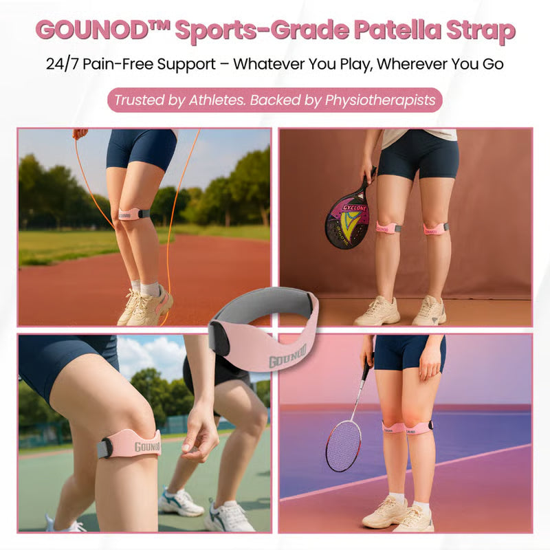 🏃‍♂️ Silicone Patella Knee Strap for Knee Pain Relief – Adjustable Brace for Women & Men