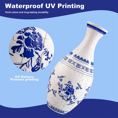 🌟🔥New Year Hot Sale 49% OFF🌸🌺3D Puzzle Vase: Unique Print Design + Easy Assembly 🖼️