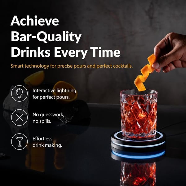 Last Week 49% OFF!🍸 Barsys Smart Coaster 2.0 Cocktail Machine – Mix Perfect Cocktails at Home! 💡