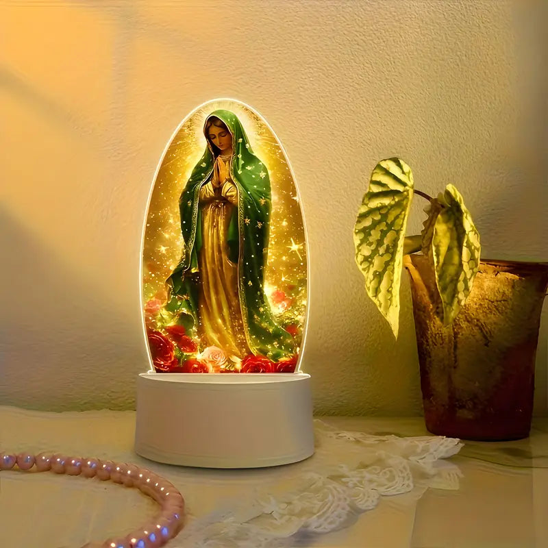 🕊️Divine Radiance: Guadalupe Virgin Prayer Lamp✨